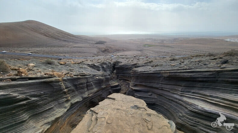 vistas de Lanzarote desde la montaña Blanca