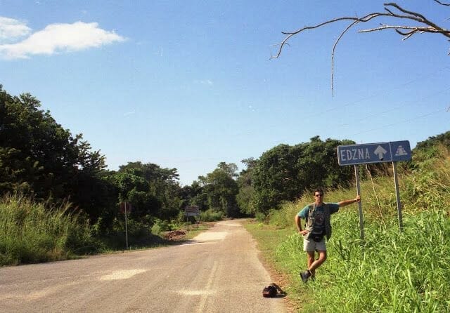 entrada Ruinas de Edzná