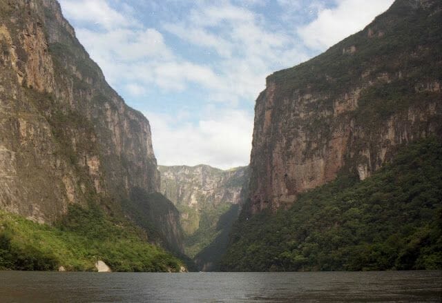 cañón sumidero - lugares turísticos de Chiapas