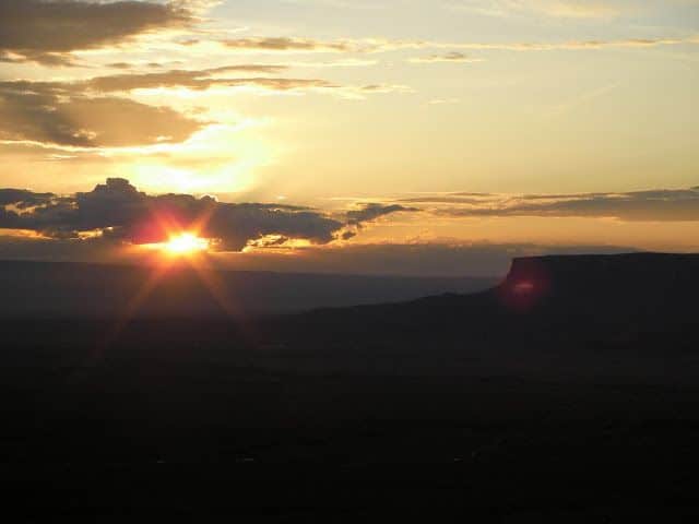 Sunset de Costa Oeste de Estados Unidos 