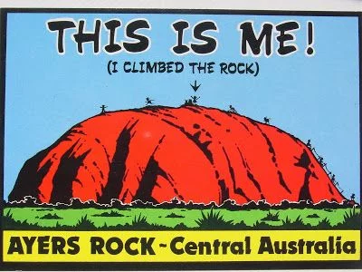 escalar Ayers rocks
