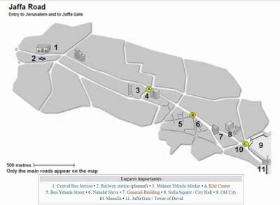 calle Jaffa - Jerusalén en dos días