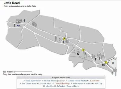 calle Jaffa - Jerusalén en dos días