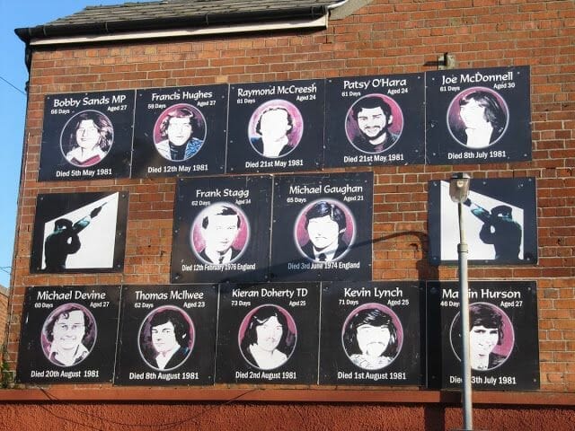 huelguistas de hambre de 1981 y de Bobby Sands.