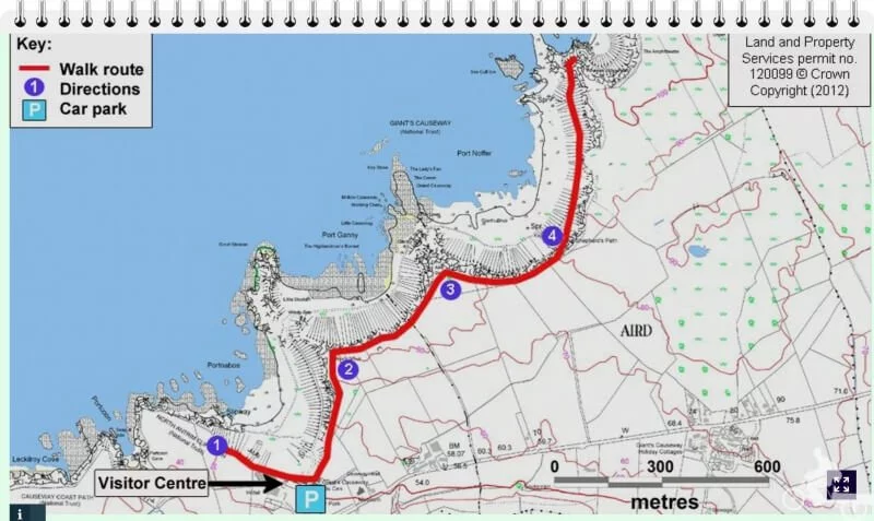 Ruta roja de la Calzada del Gigante
