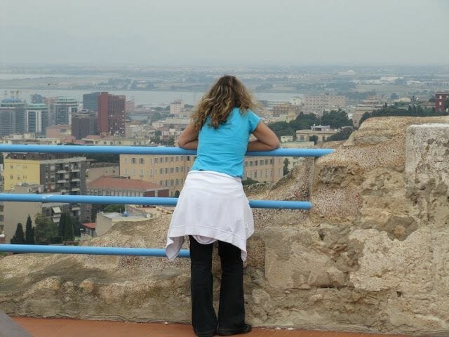 vistas desde la Torre del Elefante en Cagliari