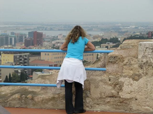 vistas desde la Torre del Elefante en Cagliari