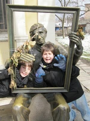 Plovdiv, foto en marco de cuadro
