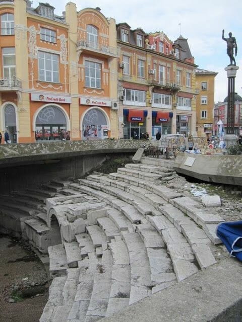 Circo Romano en la plaza Dzhumaya que ver en Plovdiv