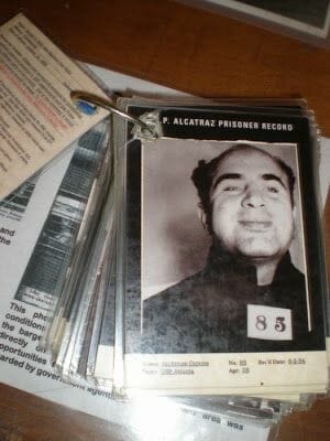 al capone en alcatraz foto