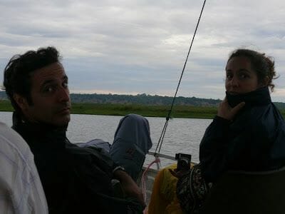 atardecer en el río Chobe