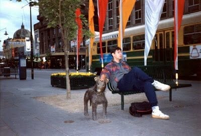 el perro abandonado de Melbourne