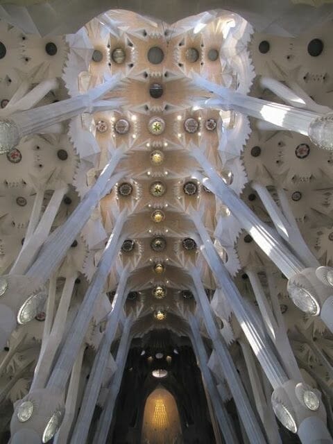 esqueleto de la bóveda de la nave central