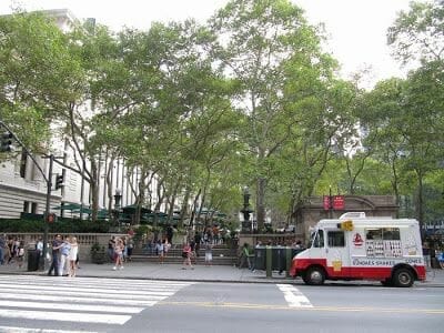 Bryant Park en la calle 42 de Nueva York