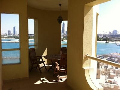 Terraza apartamento Dubai Palmera Jumeirah