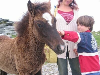 Marta y Roger con poni