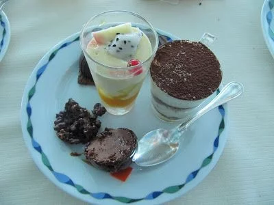postres del restaurante del Burj al Arab