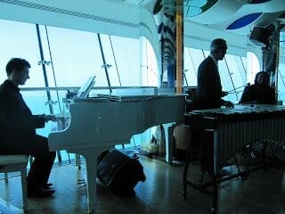 músicos del restaurante del Burj al Arab