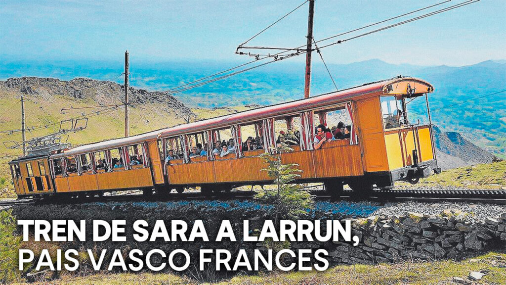 tren de sara a Larrun, pais vasco frances