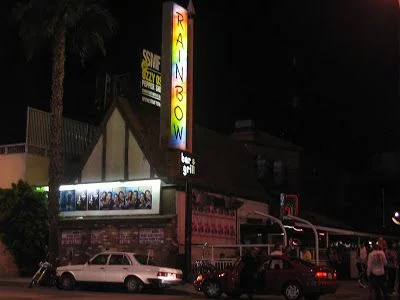 fachada del Rainbow bar sunset boulevard