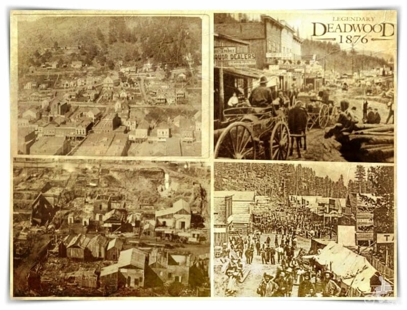 pueblo de Deadwood en epoca de la mano del muerto