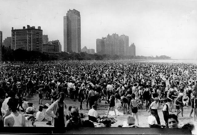 playa chicago a principios siglo XX