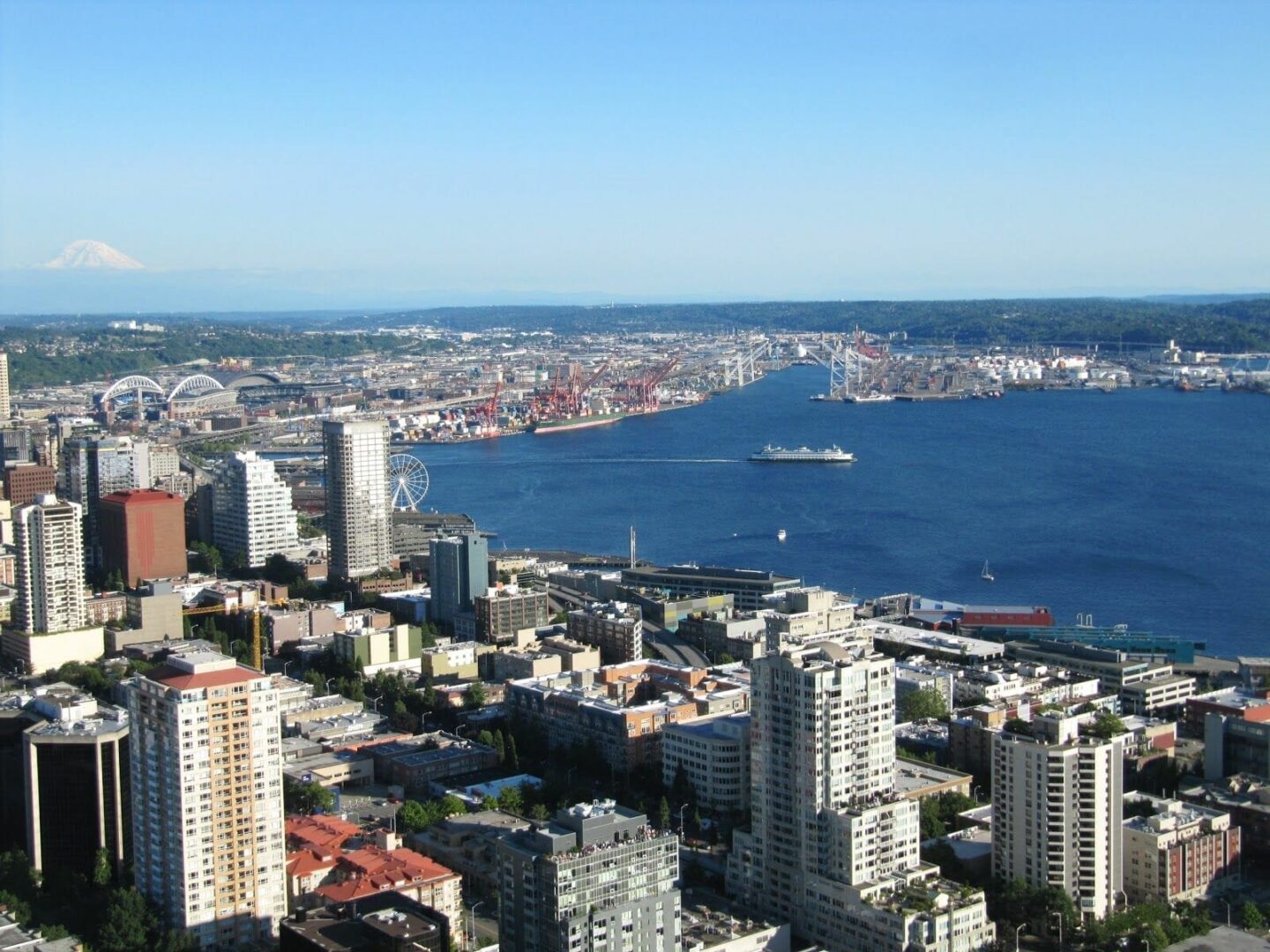 bahia de Seattle desde Space Needle