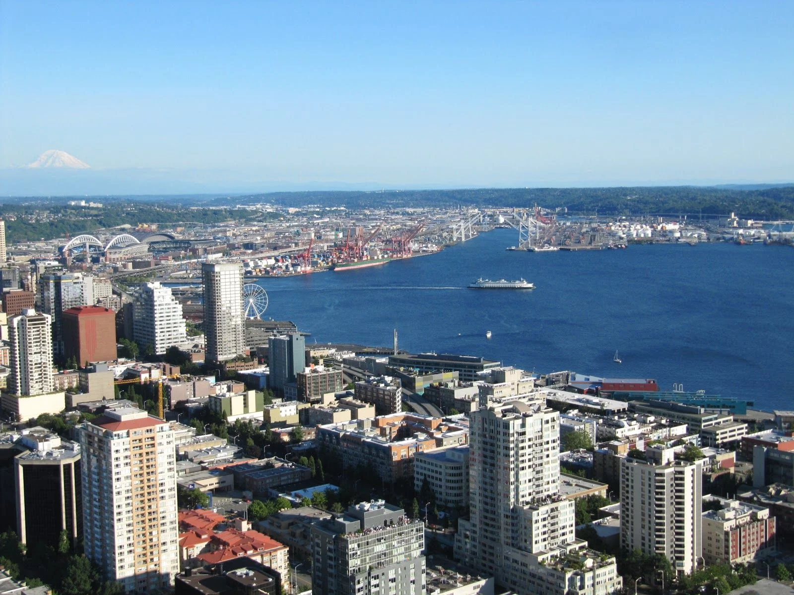 bahia de Seattle desde Space Needle