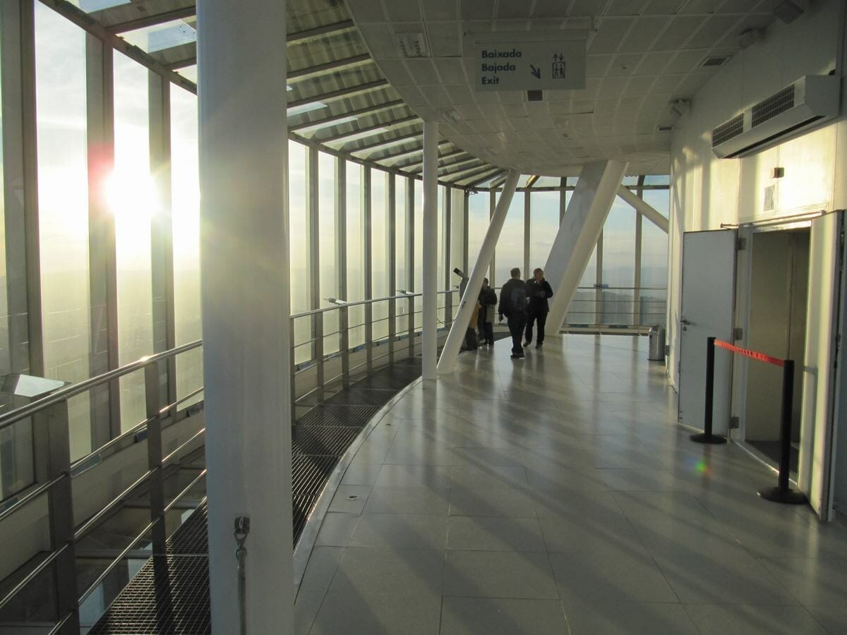 Interior del Mirador Torre de Collserola