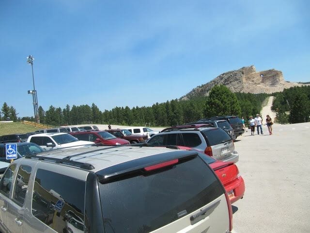 aparcamiento del Crazy horse memorial