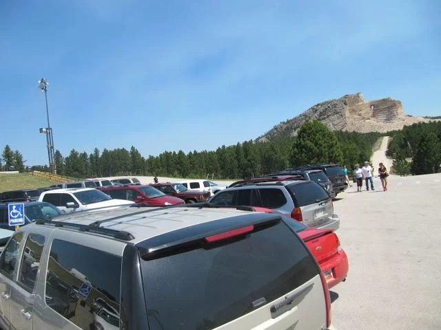 aparcamiento del Crazy horse memorial