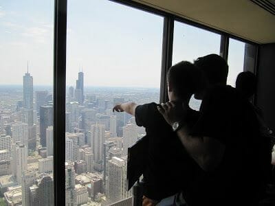 Vistas panorámicas desde el mirador 360 Chicago