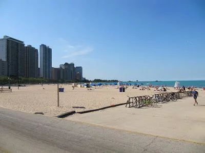 Oak beach Oak beach, playas de Chicago, lago Michigan