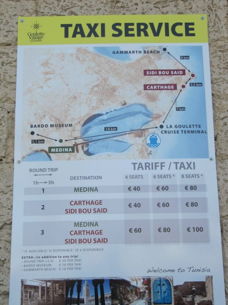 Tarifas taxi