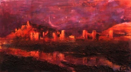 el Ksar de Ait Ben Haddou pintura