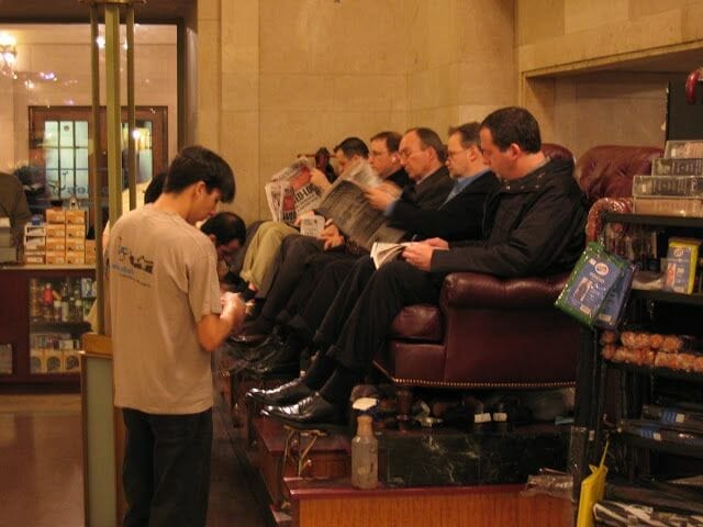 limpiabotas de Nueva York, limpiabotas de la grand central terminal
