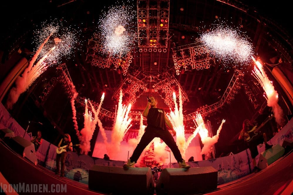 escenario iron maiden gira maiden england 2012