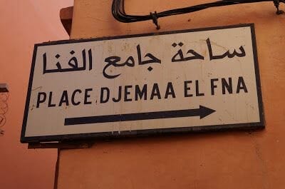 cartel plaza djemaa el fna