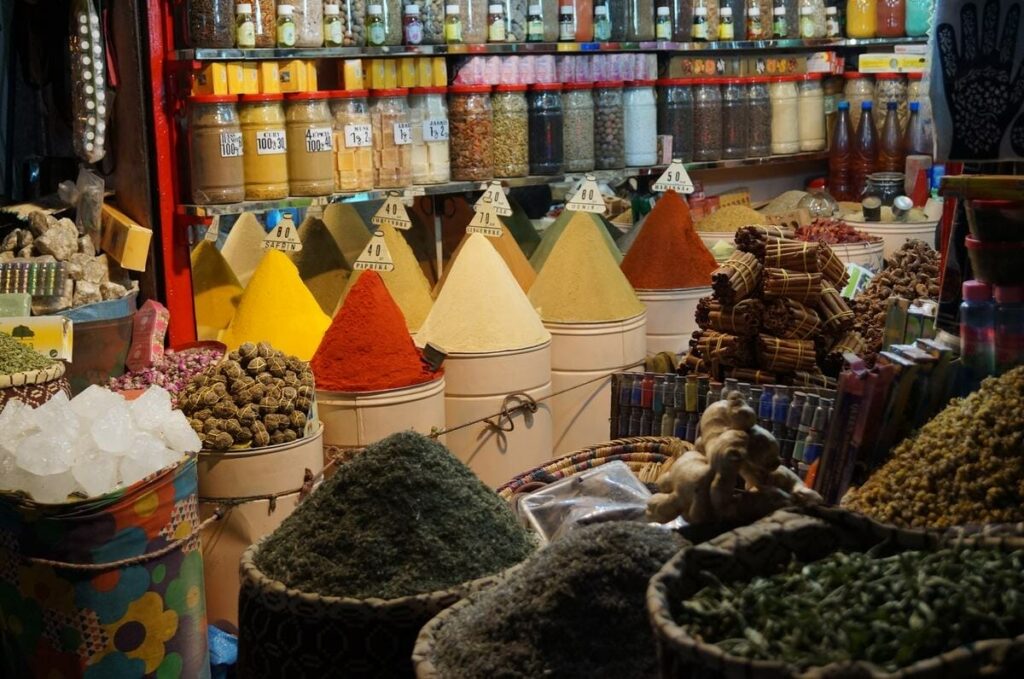 especias del zoco de Marrakech zocos de Marrakech