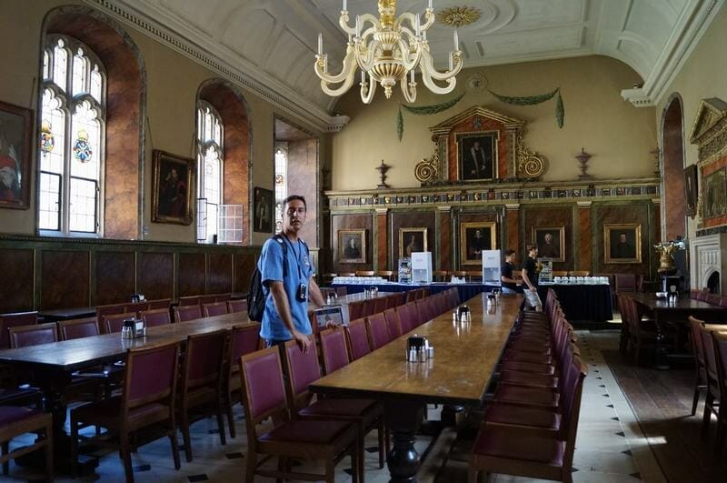 Comedor del Trinity College de Oxford Inglaterra