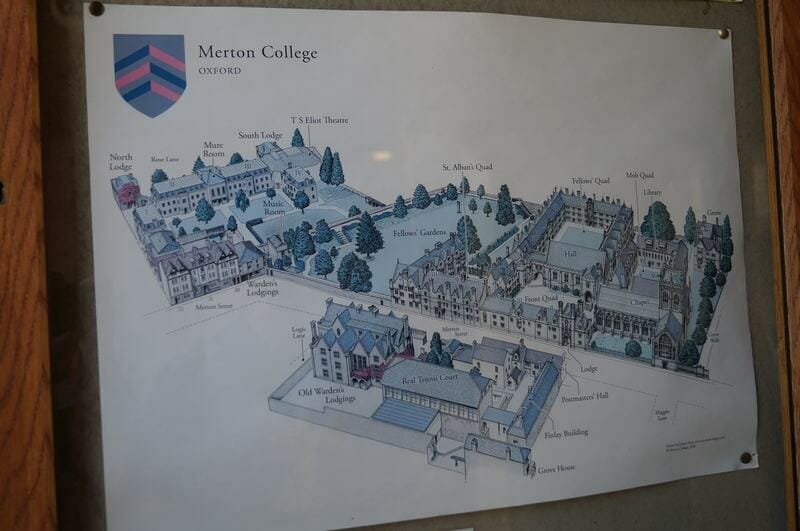 Merton College, planos de colleges, oxford