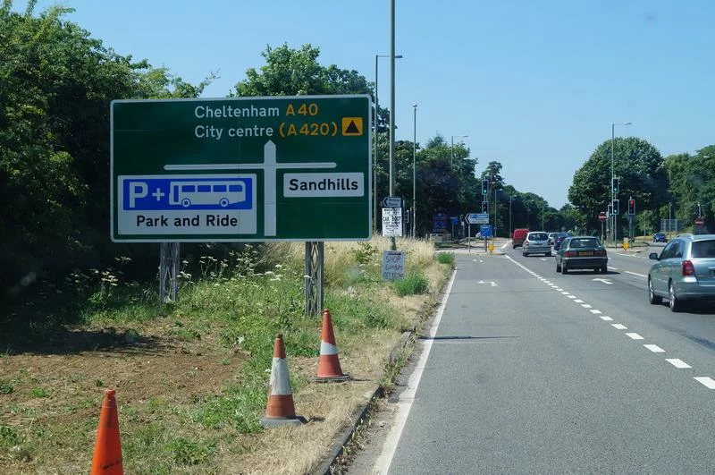Park and ride de Inglaterra. Park&ride Oxford, aparcar en Oxford, Water eaton