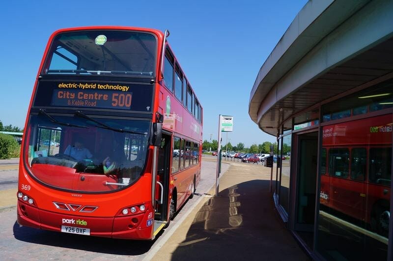 Park and ride de Inglaterra. Park&ride Oxford, aparcar en Oxford, Water eaton