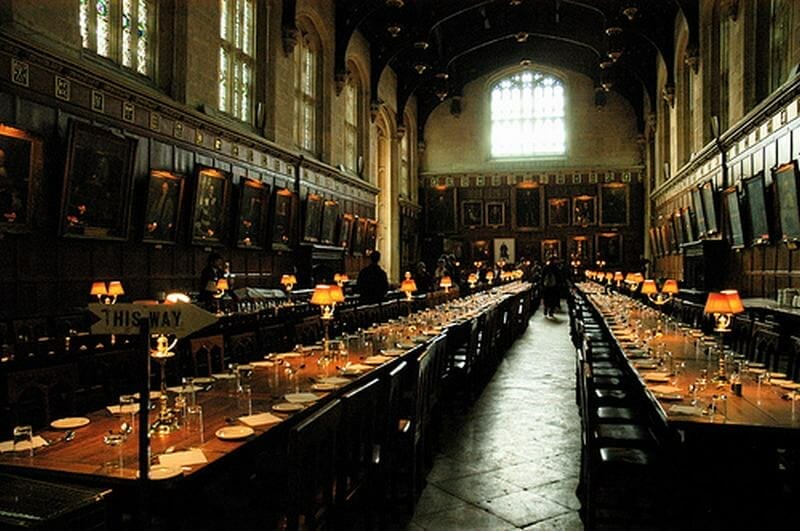 comedor harry potter en Oxford en Christchurch college