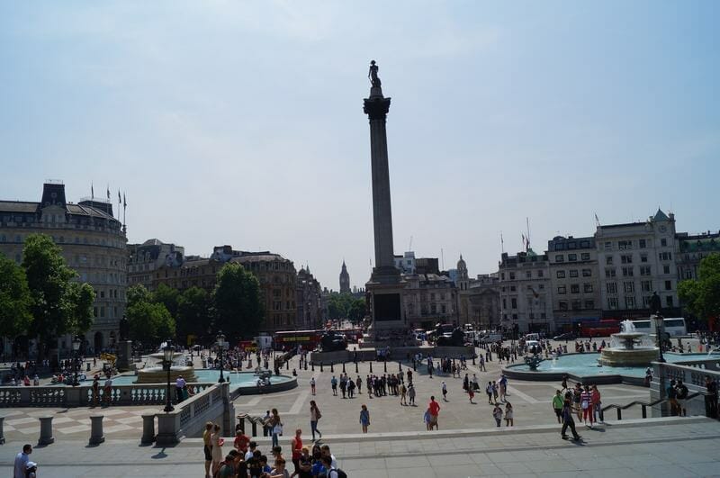 trafalgar square, columna de nelson