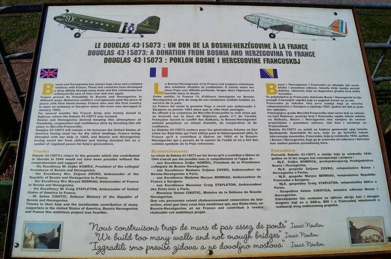 Dakota C47, bateria Merville, museos de Normandia, lugares del desembarco de Normandia, aviones segunda guerra mundial