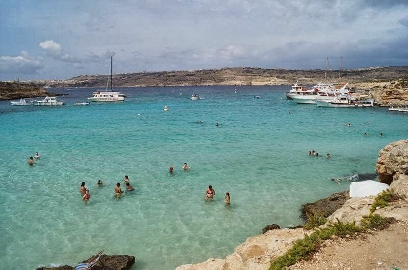 Blue lagoon, playa de Comino, playas de Malta