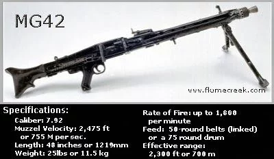 MG 42 la cremallera de hitler