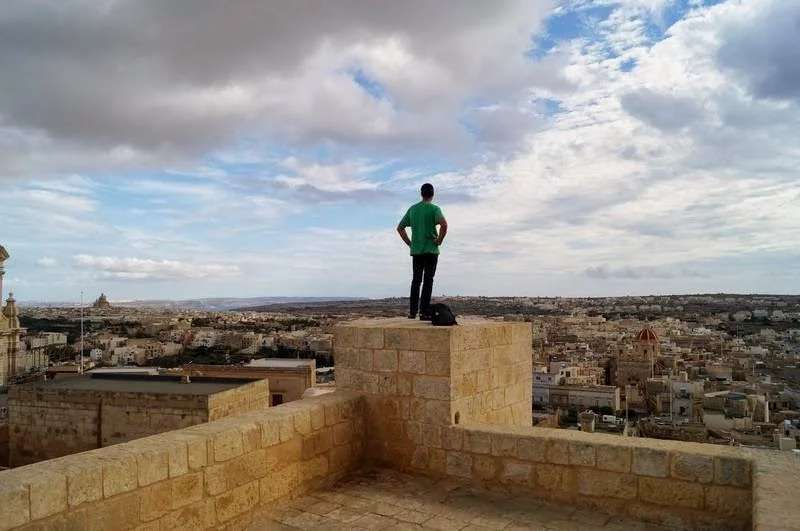 En lo alto de la Citadella de Gozo Catedral de Victoria de Gozo, citadella, Rabat de Gozo, iglesias de malta, iglesias de Gozo