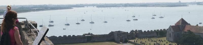 Castillo de Porchester, castillos de Portsmouth, castillos medievales ingleses, fortalezas romanas inglesas